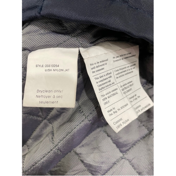 Club Monaco Nylon Jacket Zip Up Workwear Chore Coat Mens Navy Medium - Picture 7 of 11